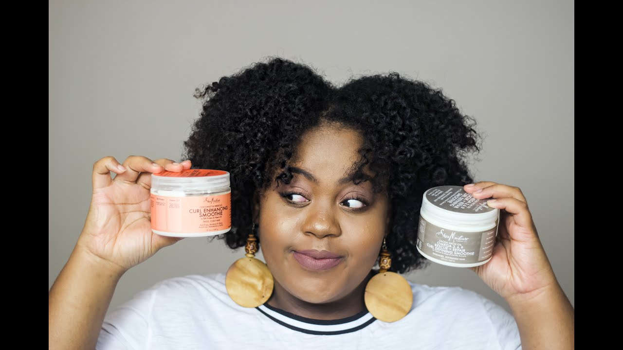 Battle of "SHEA MOISTURE" Smoothies Curl Enhancing Smoothie vs Curl
