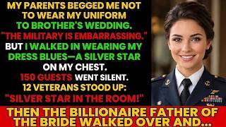 ＂Take It Off!＂ My Mom Begged Me to Hide My Uniform at My Brother's Wedding—Then 12 Veterans Stood Up
