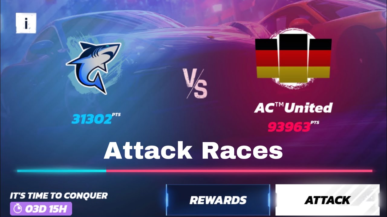 Asphalt Unite | AC Unite vs Le crew | The Clash Attack races - YouTube
