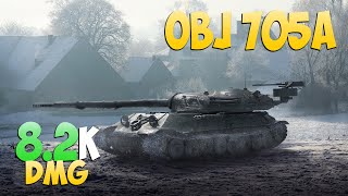 Obj 705A - 3 Frags 8.2K Damage - Honours! - World Of Tanks