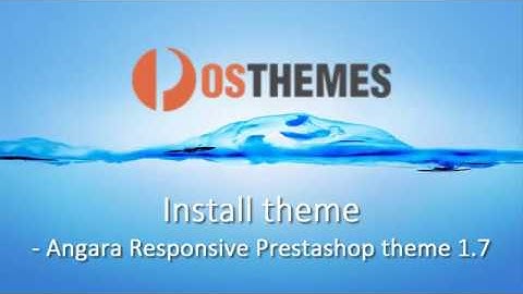 How to install Angara Responsive Prestashop 1.7 theme