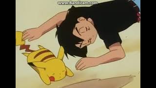Charizard is finally concerned for Ash and begins his Dragon Rage