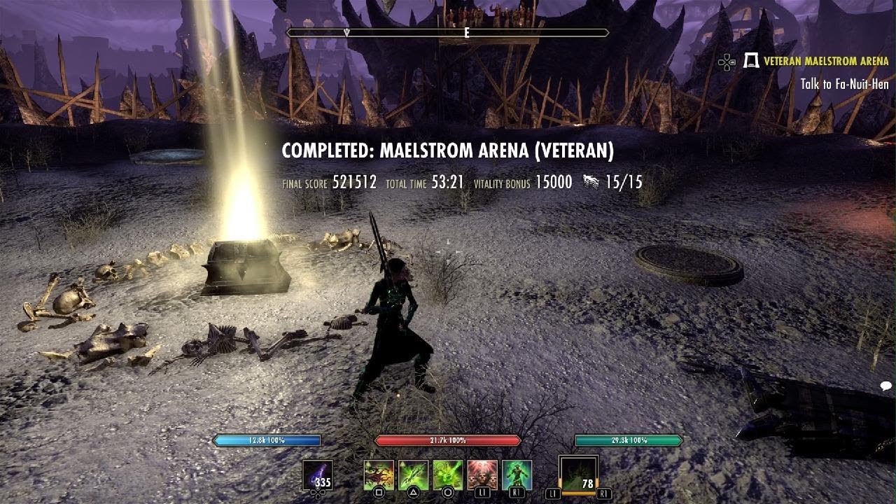 The Elder Scrolls Online VMA no death stam Arc - YouTube