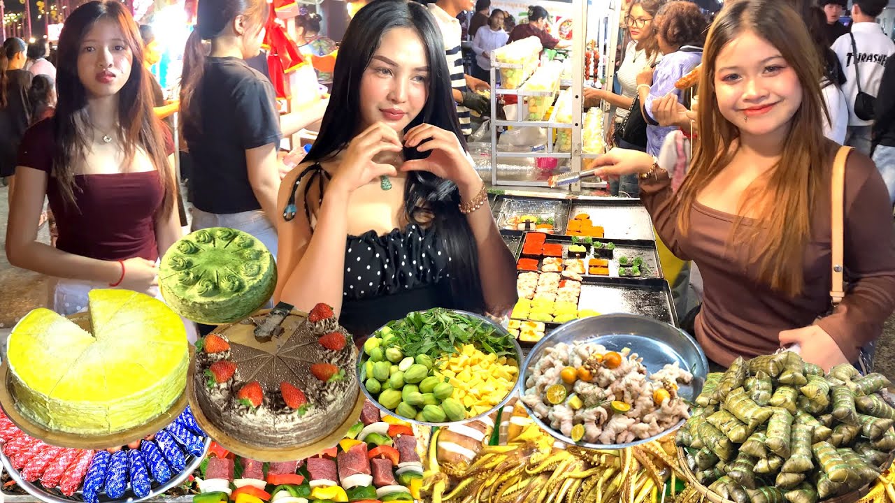 GREAT! Cambodian Street Food Tour at Night - Walking at Chack Tomuk Walk Street & Kien Svay Resort