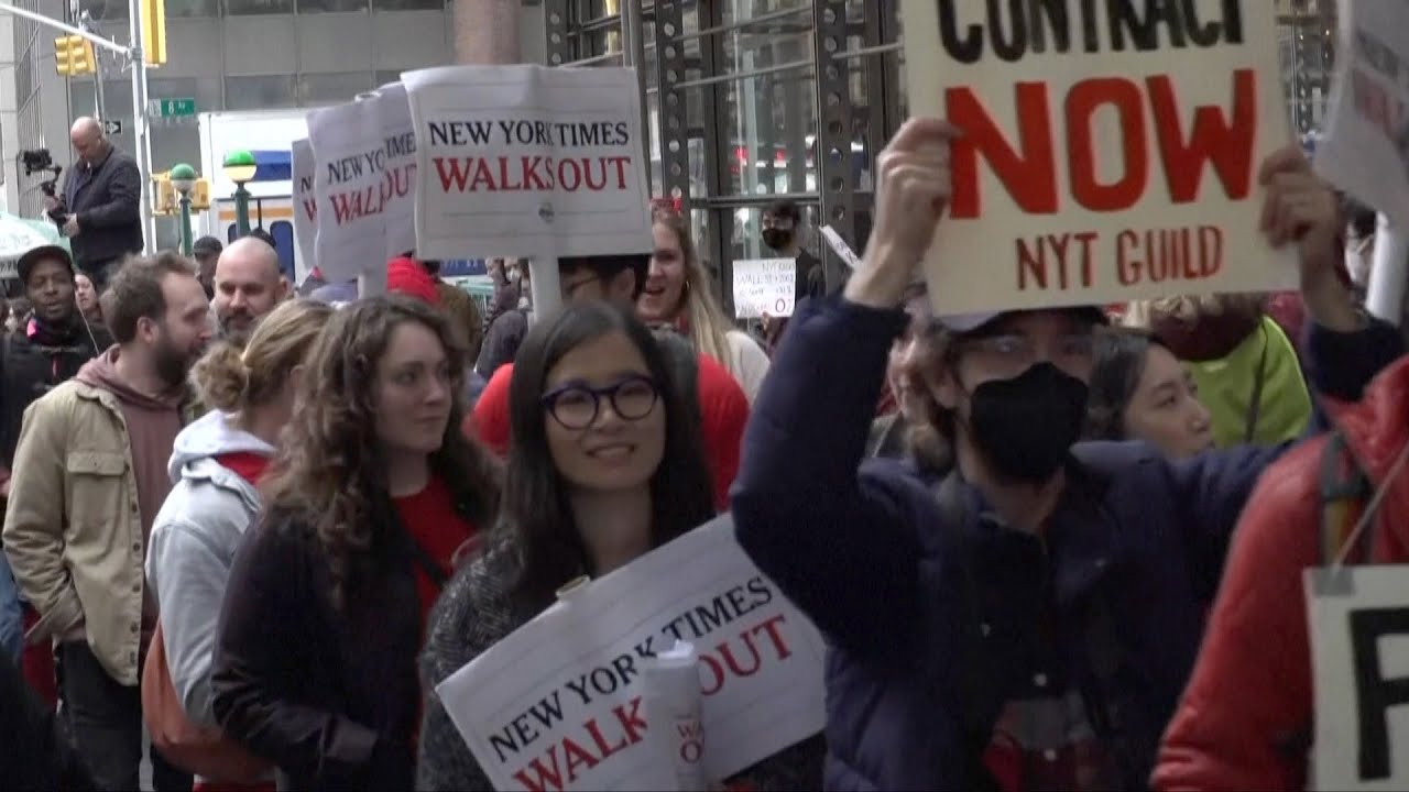 New York Times workers stage first strike in 40 years