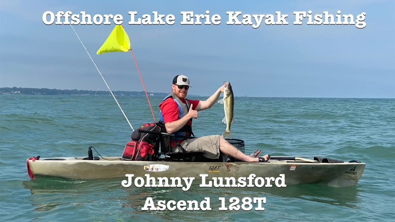 Johnny Lunsford's Offshore Lake Erie Kayak Fishing Adventure in his