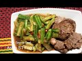 How to make Luffa Gourds Beef , Easy Food to make at home   Asian ST Food