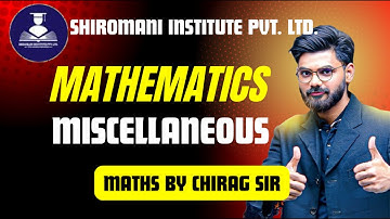 HCF & LCM + Time & Work II MATHS BY CHIRAG SIR II SAINIK SCHOOLII RMS