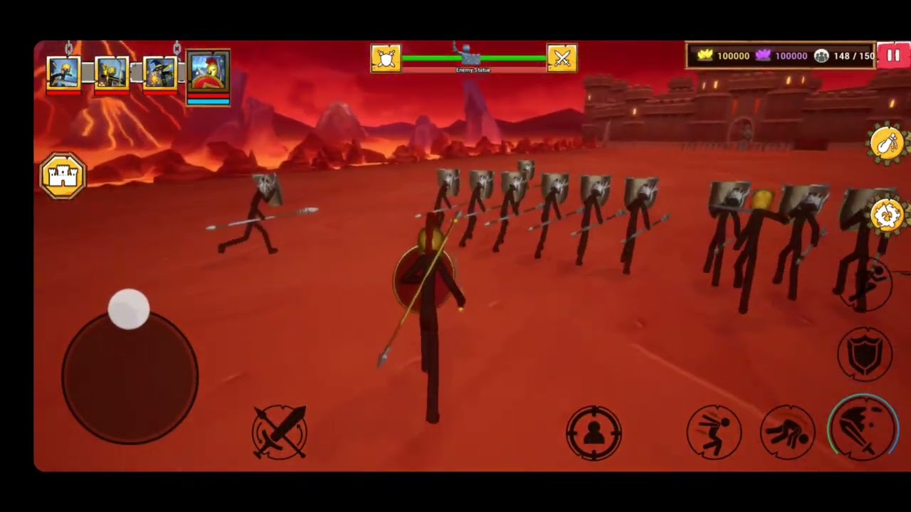 Stick Infinite Kingdom Custom Battle | Xathos led his Army against The Rebels 