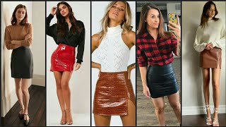 Most likely and latest leather mini skirt from ladies in new styles leather skirt and lovely ideas