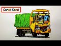 menggambar truk laka || HOW TO DRAW A TRUCK  #coratcoret