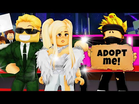 ADOPTED By SUPER FAMOUS Family!! (A Roblox Movie)