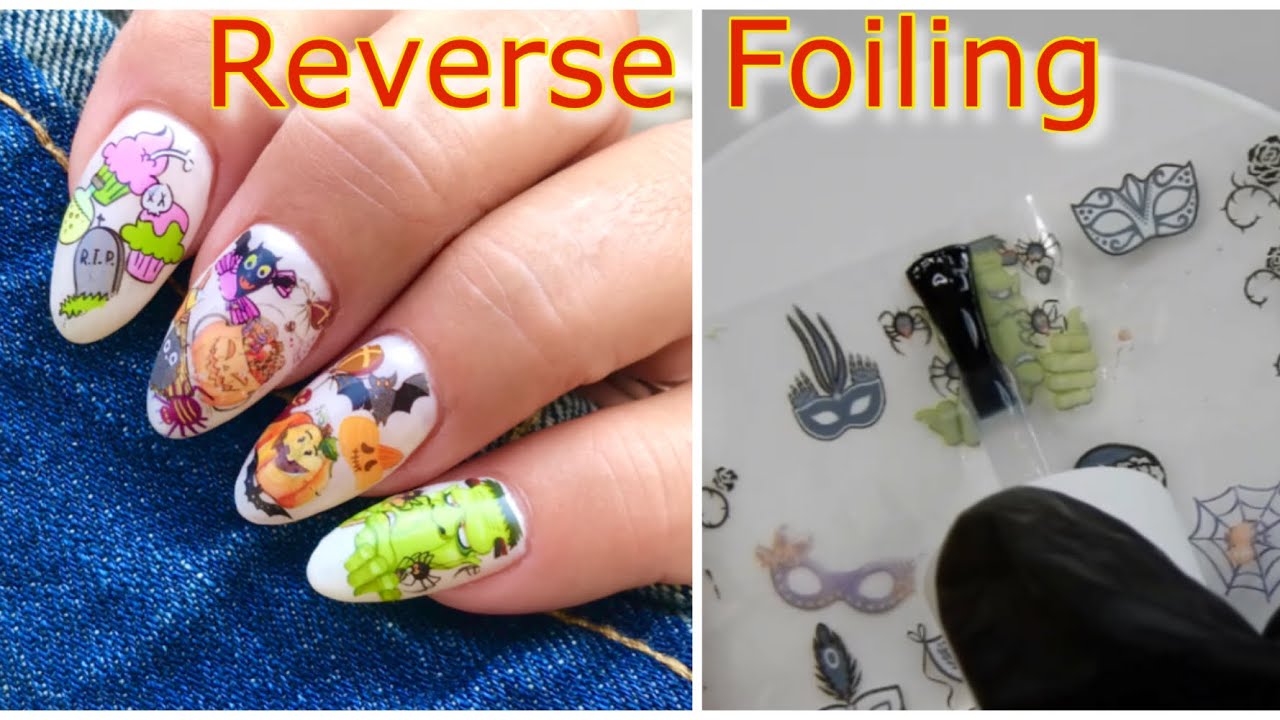 How to Apply Nail Art Transfer Foils with Gel l Nail Foils 101 Basics 