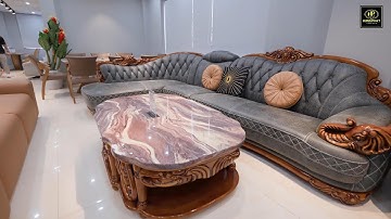 Sofa Tân Cổ Điển Da Bò Nhập Khẩu B8 | BST Sofa Phòng Khách Hưng Phát Sài Gòn