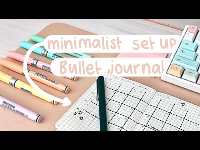 A6 Bullet journal minimalist Set up 