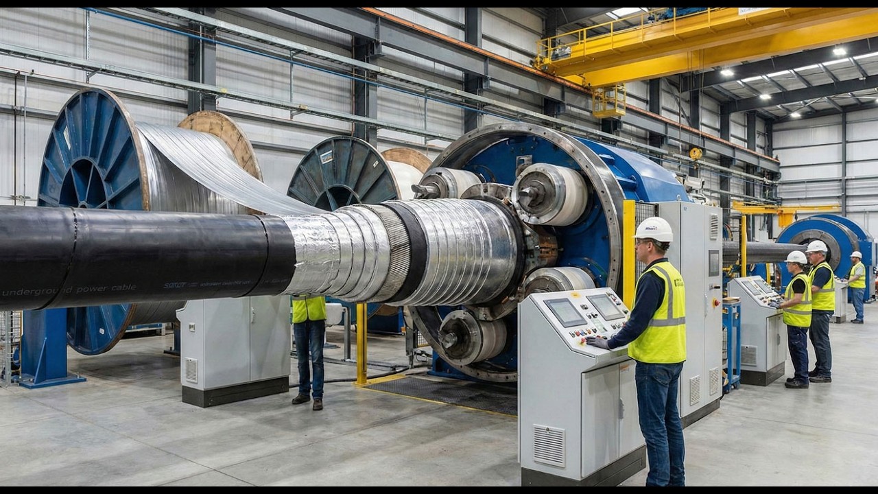 Inside A Modern USA Factory: Making A 600kV High-Voltage Cable (Full Process) ⚡ Next Factory