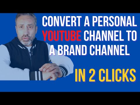 How to change a Personal YouTube account to a Brand account 2023