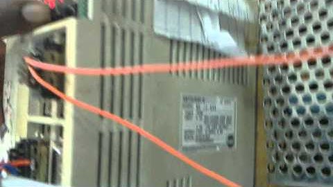 Mitsubishi MRj2 servo amplifier test