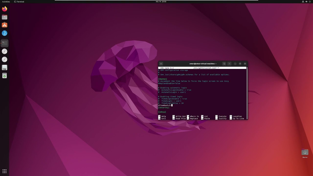 Login as Root in Ubuntu GUI