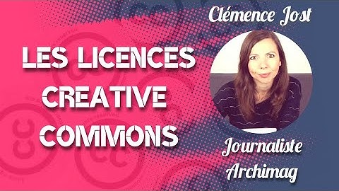 Comprendre les licences creative commons