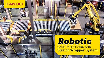 Kaufman KPal V Case Palletizing System with KForce Cornerboard Stretch