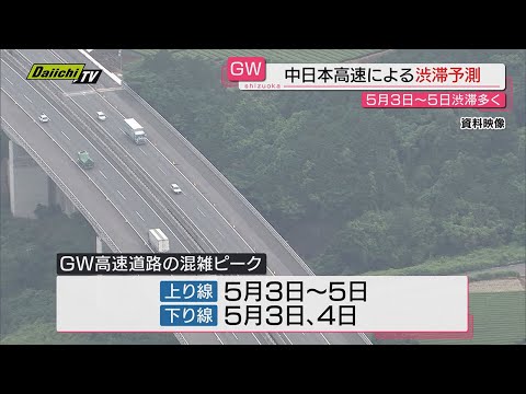 【ＧＷ】大型連休中の静岡含む高速道路渋滞予測…５月３日から５日にかけピークか（中日本高速発表）