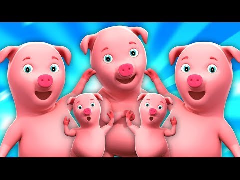 lima babi kecil | lagu untuk anak-anak | melompat lagu untuk anak-anak | Five Little Piggies