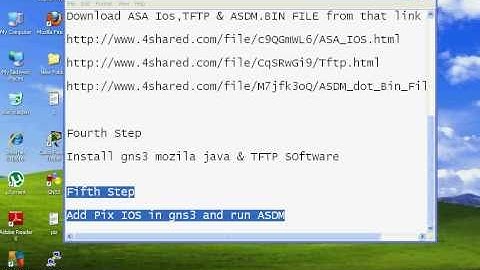 How to add asa in gns3 and  run asdm - Part 1