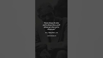 If you always do what youve always done youll always get what youve always got