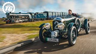 Bentley Blower Vs Steam Train!