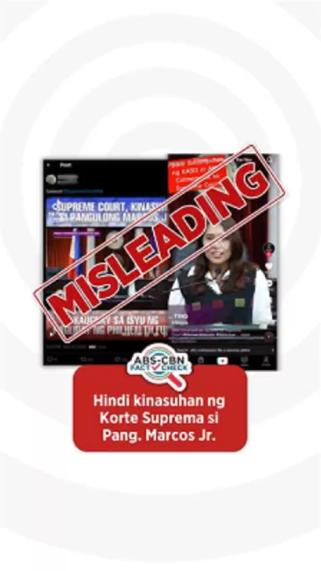 FACT CHECK: Hindi kinasuhan ng Korte Suprema si Marcos dahil sa PhilHealth fund transfer