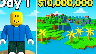 I Tried Build an Island On Roblox... Then Spent All My Coins On Exotic Eggs!