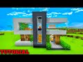 How to Build a Modern House in Minecraft (Tutorial) | Minecraft : Cool Modern House
