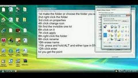 Make desktops folders invisible