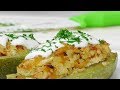 Кабачки фаршированные курицей видео рецепт