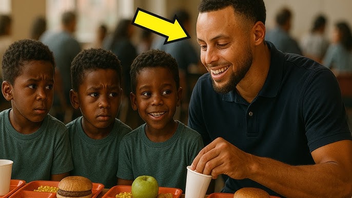 Triplets reveal to Stephen Curry that they have no lunch — what he does  next moves the world - YouTube