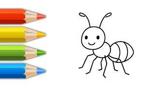 how to draw ant 🐜 || ant 🐜 drawing || easy ant drawing || drawing for kids #drawing #sketch
