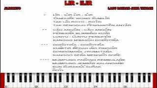 #kunci / chord piano tutorial ( basic ) lagu lir - ilir - lagu daerah jawa tengah