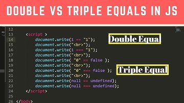 Programming Tip Of The Day #13: == vs === | Difference Between Double vs Triple Equals in JavaScript