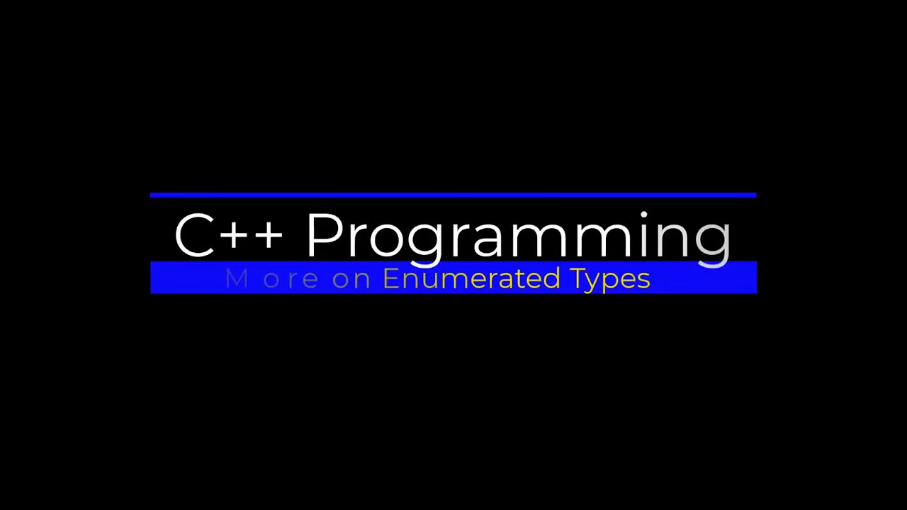 More Examples Of Enumerated Types In C YouTube