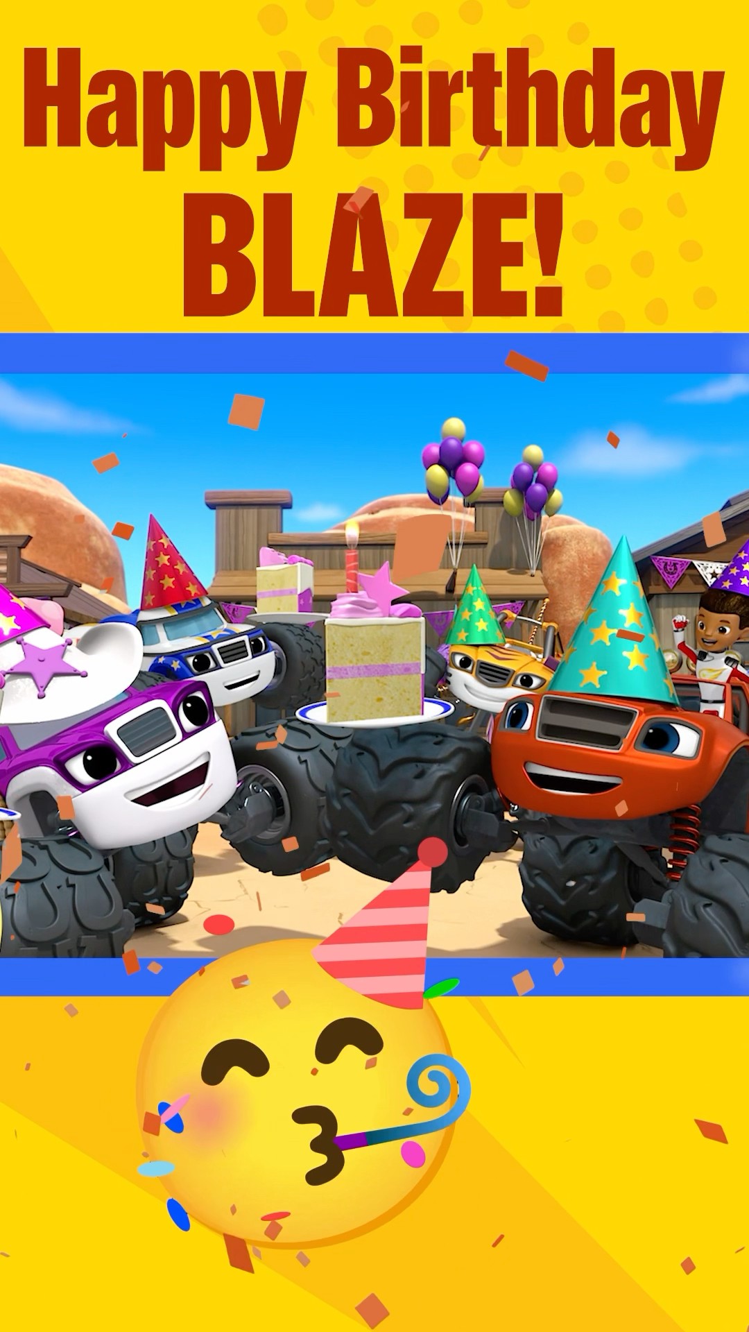 blaze and the monster machines 10th anniversary! #shorts