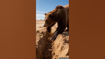 The bear saved the guava plant from drying up by watering it 😭 #ai #shortvideo #tree #save #water