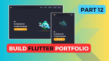 [Part 12] Flutter Web Tutorial - Build Portfolio Website in Flutter #flutterweb