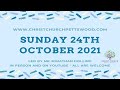 Morning Worship LIVE - Sunday 24th October 2021
