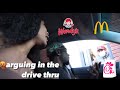 ARGUING🤬 WITH MY MALE BESTFRIEND IN THE DRIVE THRU 🍟 TO SEE HOW PEOPLE REACT - paris Fenty