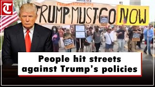 Hundreds gather at Washington DC to voice opposition to US President’s domestic and foreign policies