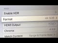 Apple TV 4K | Why Match Content with 4K SDR is important