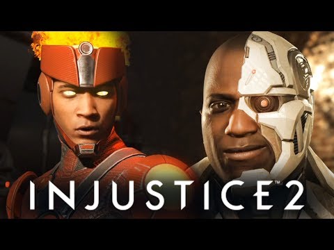 видео: INJUSTICE 2 - СЮЖЕТКА - ФАЙРШТОРМ ПРОТИВ КИБОРГА! #4