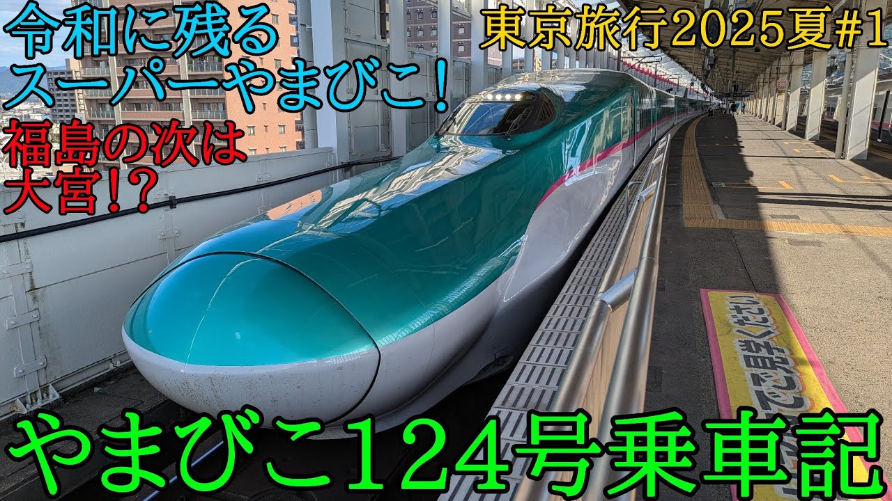 【鉄道旅ゆっくり実況】令和に残るスーパーやまびこ！やまびこ124号乗車記【2025年東京旅#1】
