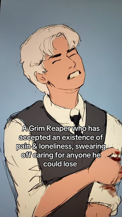 A Grim Reaper and a girl #webtoon #art #lovestory #oc #artist #animatic #tragic #shorts